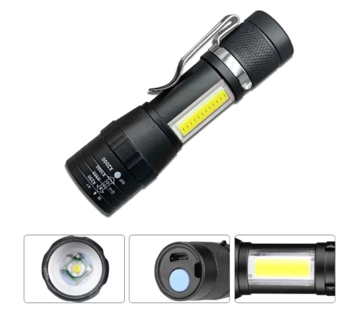 Wuben Wb-017 Zoomlu Şarjlı Cob Led Güçlü El Feneri Wuben Wb-017 Zoomlu Şarjlı Cob Led Güçlü El Feneri