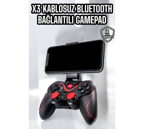 X3 Gamepad Oyun Kolu Bluetooth Bağlantılı Gamestick Android Uyumlu X3 Gamepad Oyun Kolu Bluetooth Bağlantılı Gamestick Android Uyumlu