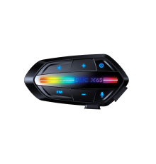 X63 Motosiklet Kask Kulaklık Intercom Işıklı Motorsiklet Interkom 5.3