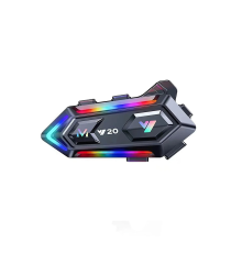 Y20 Motor Kurye Kask Kulaklık Rgb Modlu Bluetooth Motosiklet Kulaklık 5.3 Bluetooth Interkom