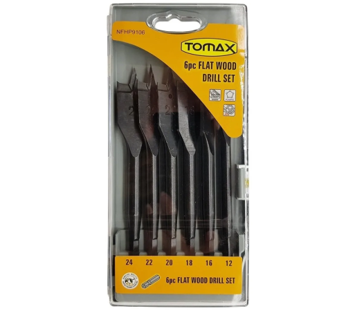 Yaprak Ahşap Matkap Ucu Takımı 12-24 Mm - 6 Parçalı Yaprak Ahşap Matkap Ucu Takımı 12-24 Mm - 6 Parçalı