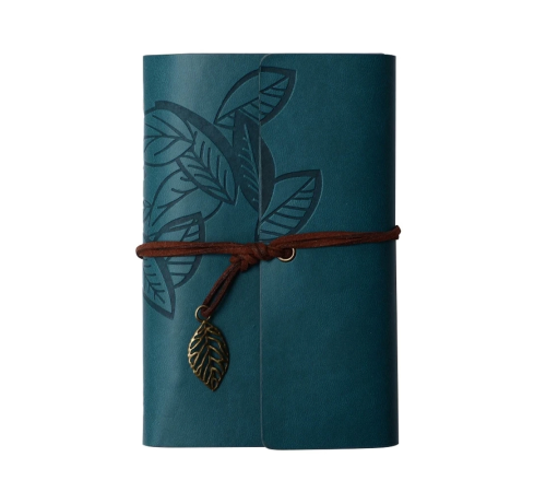 Yaprak Desenli Deri Defter