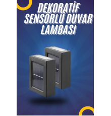 Yeni Model Solar Çift Taraflı Duvar Lambası Dekoratif Duvar Lambası