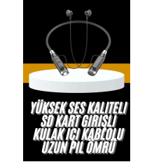 Yeni Nesil Silikonlu Kulak İçi Kablosuz Kesintisiz Bluetooth Kulaklık Kablolu