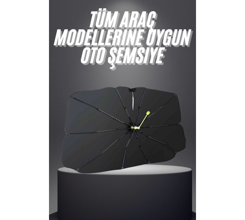 Yeni Nesil Tüm Araç Modellerine Uygun Oto Şemsiye Katlanabilir UV Işınlarına Karşı