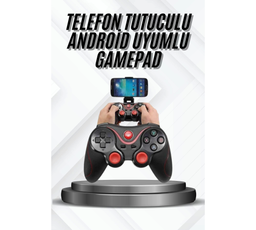Yeni Nesil X3 Gamepad Android Uyumlu Telefon Tutucu Özellikli Joystick Yeni Nesil X3 Gamepad Android Uyumlu Telefon Tutucu Özellikli Joystick