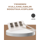 Yeniden Kullanılabilir 304 Çelik Metal Buz Küpleri 4'lü Set