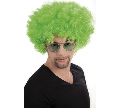 Yeşil Renk Kıvırcık Afro Bonus Peruk Yeşil Renk Kıvırcık Afro Bonus Peruk