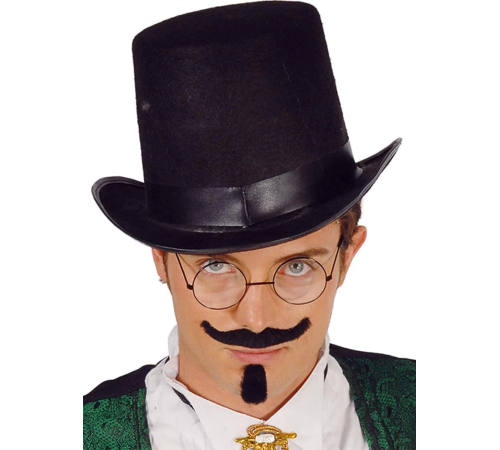 Yetişkinler İçin Siyah Renk Ringmaster Sihirbaz Şapkası Silindir Şapka Yetişkinler İçin Siyah Renk Ringmaster Sihirbaz Şapkası Silindir Şapka