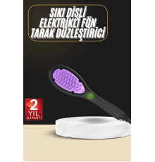 Yıpranma Karşıtı Saç Düzleştirici Tarak Fön Tarak 5 Kademeli