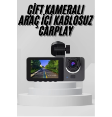Yol Kayıt Araç Kamerası HD DVR 3 Kameralı 2.0in Ekranlı Ön İç Arka