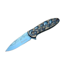 Ystl2955bl Kurukafa Blue Çakı 19,5 Cm  Manuel, Kemerlikli