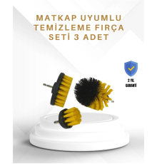 Yüksek Devirde Etkili Temizlik Sağlayan Matkap Ucu Fırça Seti