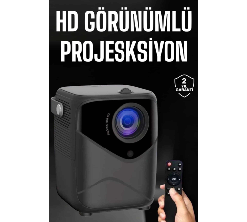 Yüksek HD Görünümlü Taşınabilir Projeksiyon Cihazı Yüksek HD Görünümlü Taşınabilir Projeksiyon Cihazı