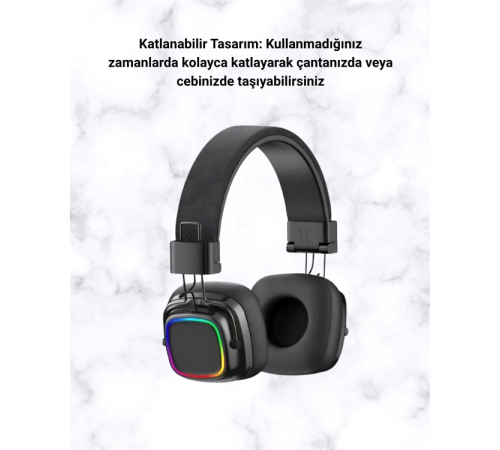 Yüksek Ses Kaliteli Kablosuz Kulak Üstü Kulaklık – BT 5.3