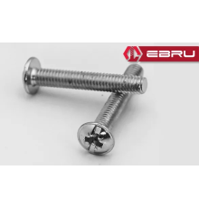 Yulak Yıldız Başlı Rysb Kulp Vidası, Civata M4x45 - 50 Adet