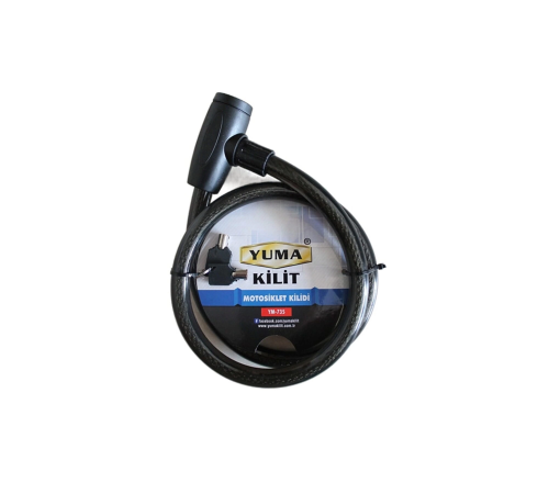 Yuma Ym-735 120 Cm 20 Mm Motorsiklet Kilidi Yuma Ym-735 120 Cm 20 Mm Motorsiklet Kilidi