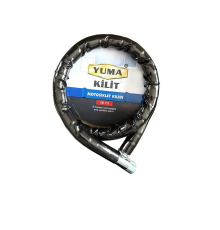 Yuma Ym-752 Motorsiklet Kilidi Anahtarlı Körüklü Siyah ( Boy : 120cm-çap : 22mm )