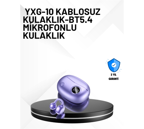 YXG10 Bluetooth Kulaklık – Cilt Dostu, Uzun Pil, Çift Dil Destekli Akıllı Tasarım