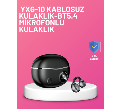 YXG10 Klipsli Açık Kulaklık – Spor İçin Uygun, APTX Ses, Ergonomik Yapı
