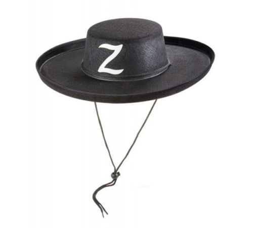Z Logolu Çocuk Boy Bağcıklı Zorro Şapkası Z Logolu Çocuk Boy Bağcıklı Zorro Şapkası