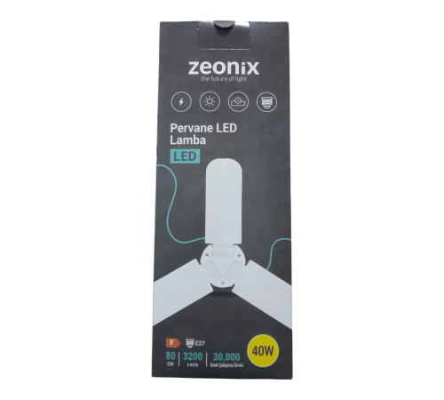 Zeonix 40w 3 Kanatlı Pervane Ampul Zeonix 40w 3 Kanatlı Pervane Ampul