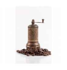Kahve ve Baharat Değirmeni Osmanlı Motifli Bakır Renk