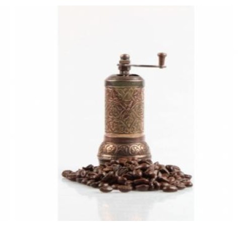 Kahve ve Baharat Değirmeni Osmanlı Motifli Bakır Renk