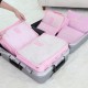 Bavul İçi Düzenleyici Organizer 6 lı Set - Pembe Renk