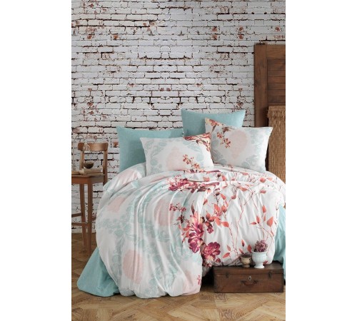 Newhome Çift Kişilik %100 Pamuk Ranforce Nevresim Takımı-Amor