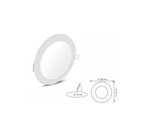 Ed-Son LED Panel 15W Metal Kasa Beyaz Işık Sıva Altı