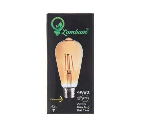 Lambam E27 Bal Ampul Gün Işığı 4 Watt