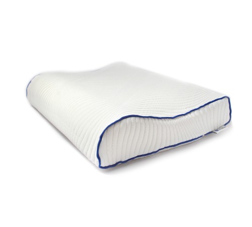 Boyun Destekli Ortopedik Visco Yastık Mavi Şeritli