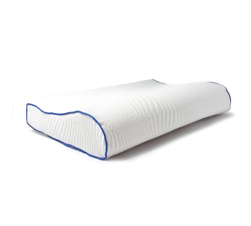 Boyun Destekli Ortopedik Visco Yastık Mavi Şeritli