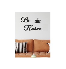 Duvar Dekor Süs Mdf Ahşap Bi Kahve Temalı Siyah Renk