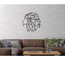 Duvar Dekor Süs Mdf Ahşap Kartal Temalı 30 x 32 Siyah Renk