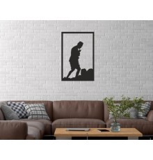 Duvar Dekor Süs Mdf Ahşap Samsun Atatürk Temalı 26 x 39 Siyah Renk