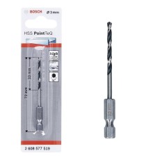 Bosch Pointteq Altıgen Şaftlı Hss Matkap Ucu 3 mm