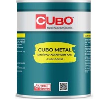 Cubo Metal Pas Boyası Beyaz 0,75 Litre
