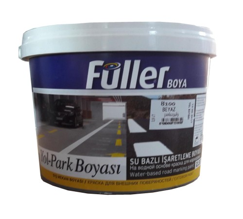 Füller Beyaz Yol Çizgi Boyası 2,5 Litre Su Bazlı Füller Beyaz Yol Çizgi Boyası 2,5 Litre Su Bazlı
