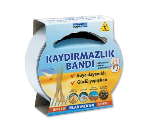 Vodaseal Islak Mekan Kaydırmazlık Bandı 36 mm 2,5 Metre Vodaseal Islak Mekan Kaydırmazlık Bandı 36 mm 2,5 Metre