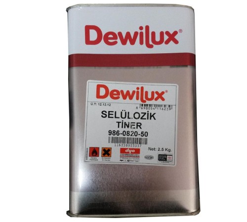 Dewilüx Selülozik Tiner 2,5 kg Dewilüx Selülozik Tiner 2,5 kg