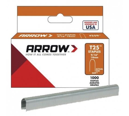 Arrow AR259 14 mm U Tipi Zımba Teli 1000 Adet