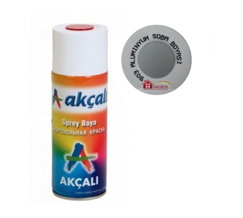 Akçalı Sprey Boya 400 ml 903 Alüminyum Soba Boyası Akçalı Sprey Boya 400 ml 903 Alüminyum Soba Boyası