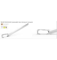 Koral Ayarlı Balkon Çamaşır Askılığı 80X30/60X25