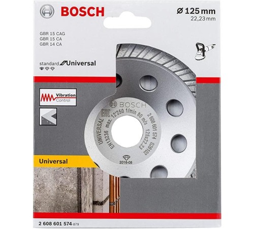 Bosch 125 mm Beton Taşlama Diski Üniversal Standart
