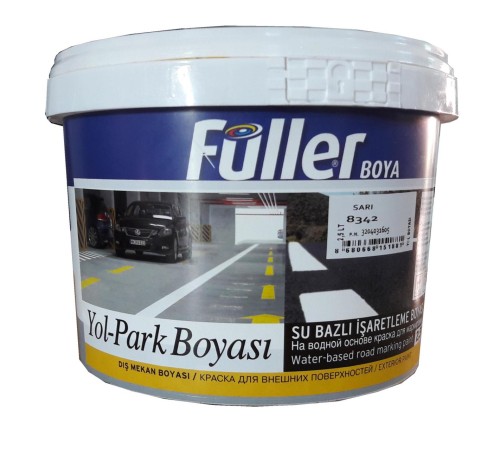 Füller Sarı Yol Çizgi Boyası 2,5 Litre Su Bazlı Füller Sarı Yol Çizgi Boyası 2,5 Litre Su Bazlı