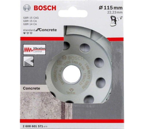 Bosch Standart Seri Beton İçin Elmas Çanak Disk 115 mm