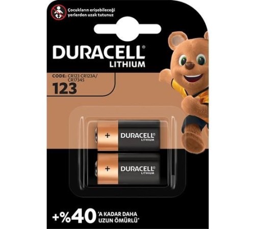 Duracell 123A 3 Volt Lityum Pil 2 Adet Duracell 123A 3 Volt Lityum Pil 2 Adet