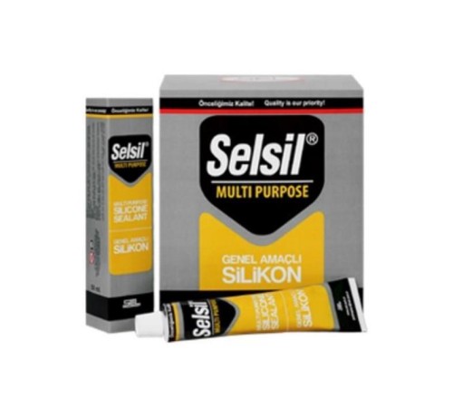 Selsil Genel Amaçlı Tüp Silikon 50 ml Beyaz Selsil Genel Amaçlı Tüp Silikon 50 ml Beyaz